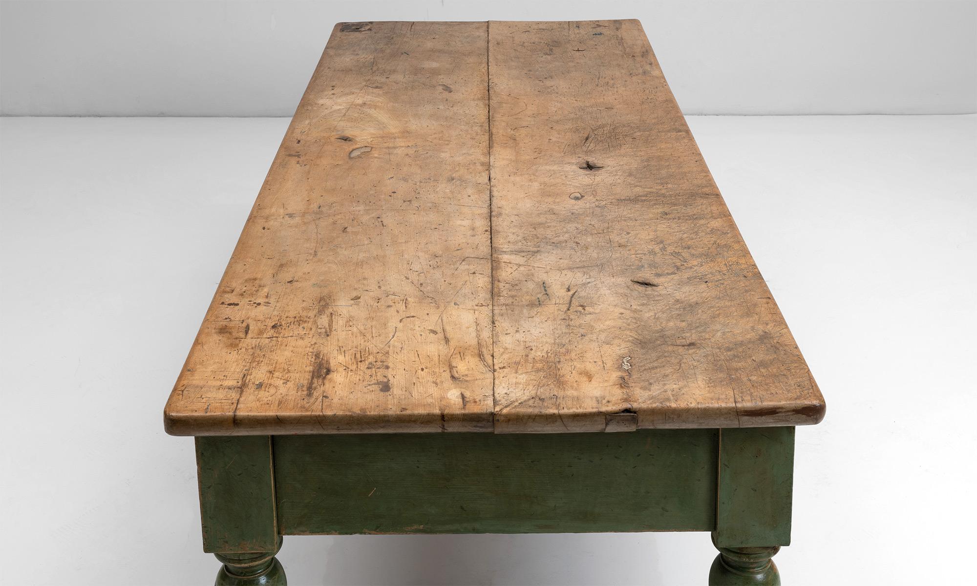 19th Century Two Plank Sycamore Table, England Circa 1830