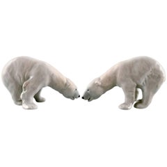 Two Polar Bears, Royal Copenhagen Figure No. 054