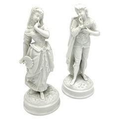 Two Porcelain Bisque Figurines
