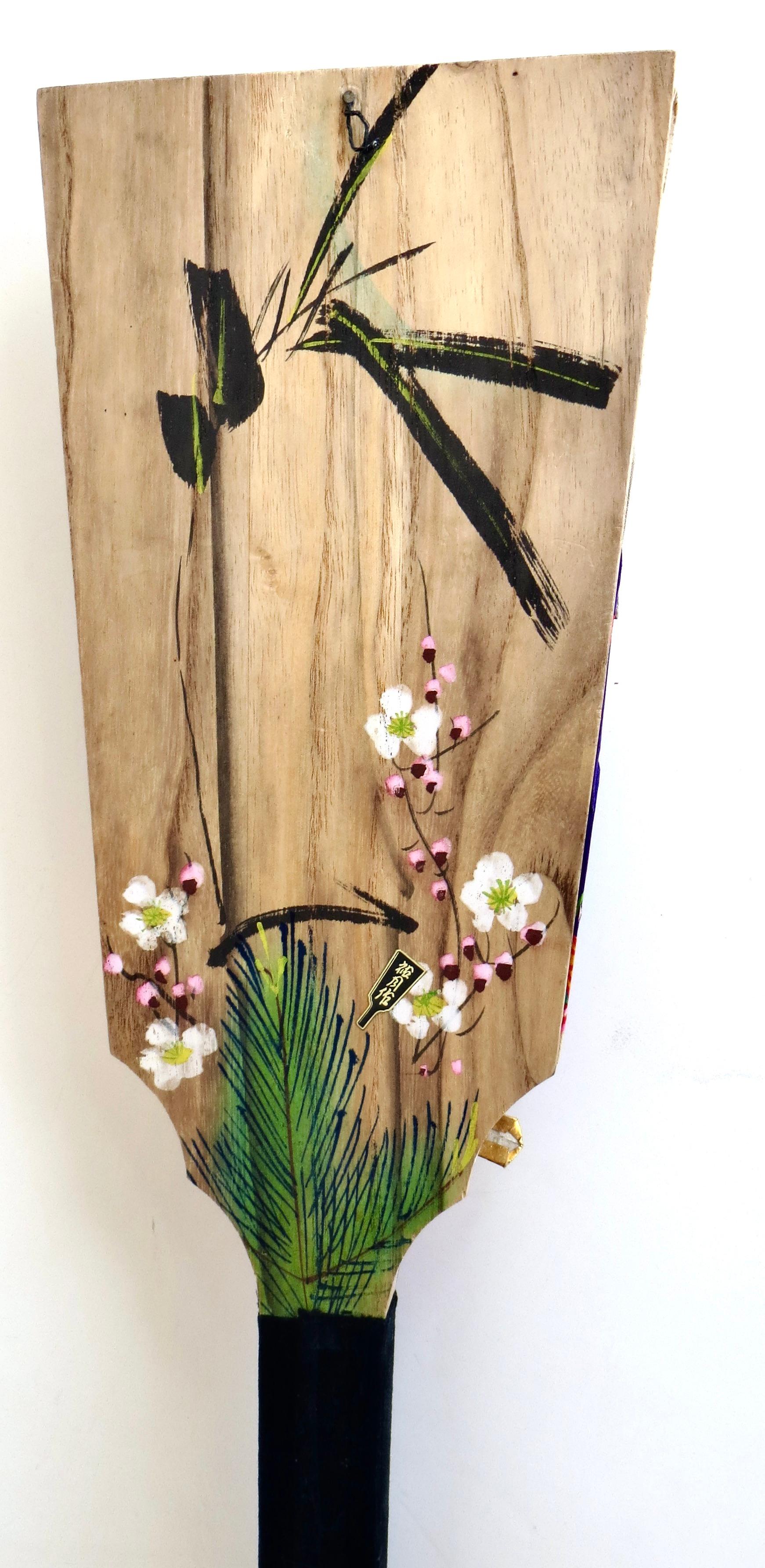 Two Post War Kabuki Paddles (Hagoita), Japan, Circa 1960 For Sale 5
