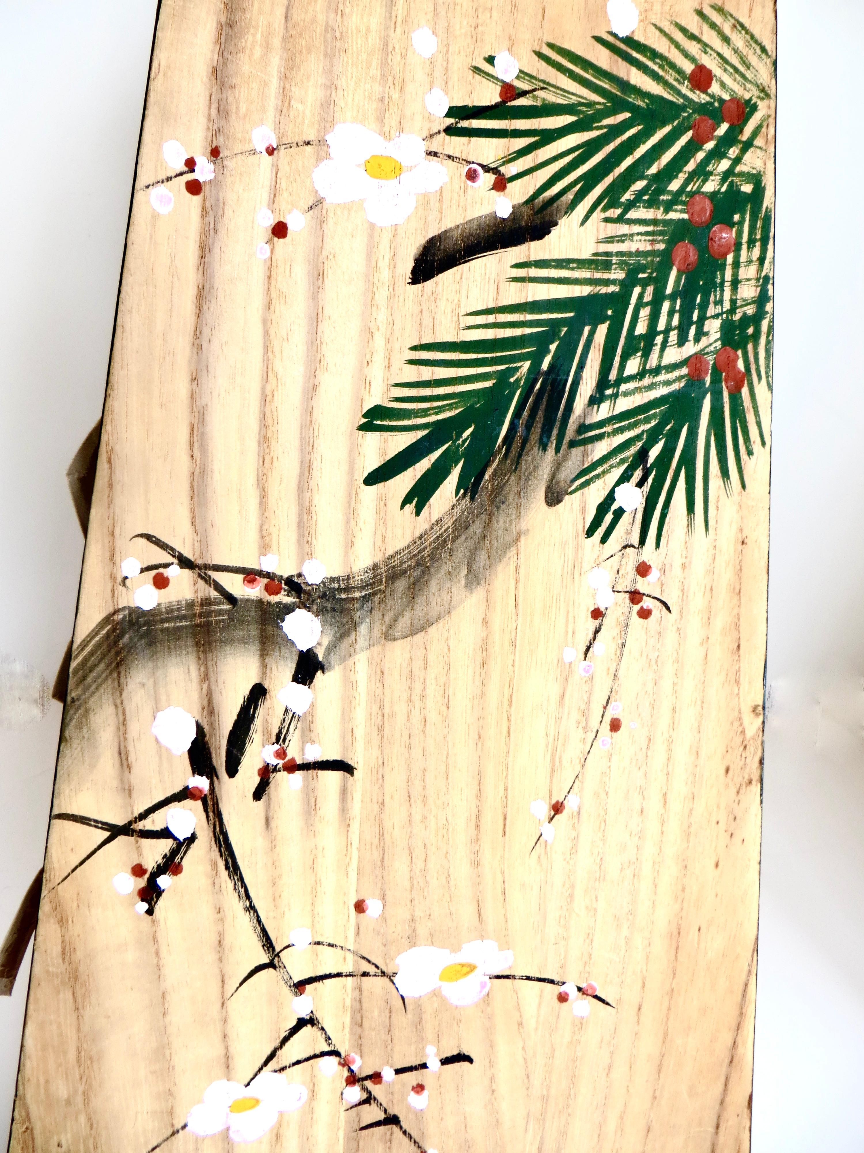 Two Post War Kabuki Paddles (Hagoita), Japan, Circa 1960 For Sale 1