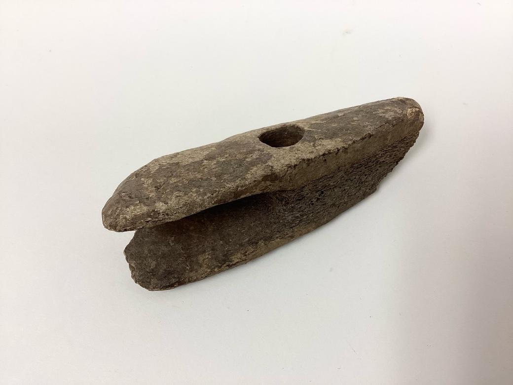 18th Century and Earlier Two Pre Inuit Thule Culture Bone Tool Handles For Sale