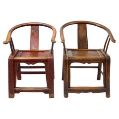Two Provincial Chinese Armchairs