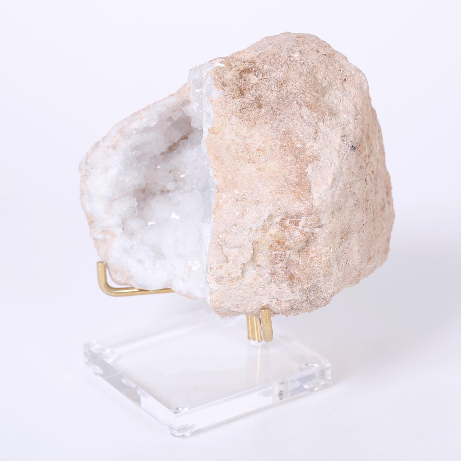 18th Century and Earlier Two Quartz Geode Specimens, Priced Individually