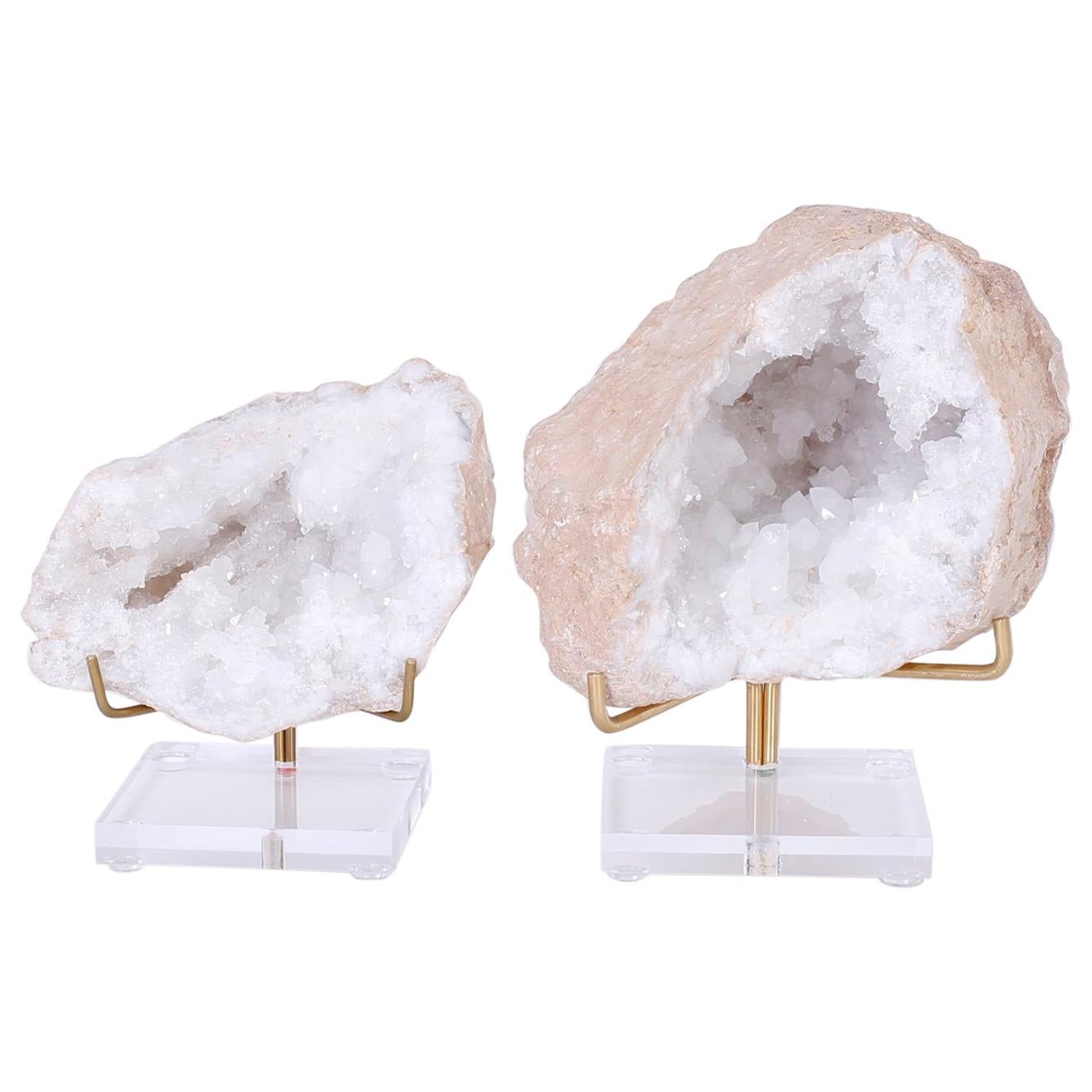 Two Quartz Geode Specimens, Priced Individually