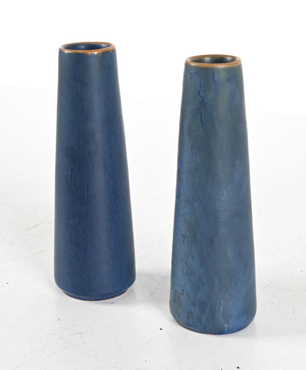 Mid-Century Modern Two Rare Ejvind Nielsen (1916-1988) Danish Studio Ceramic Vases For Sale