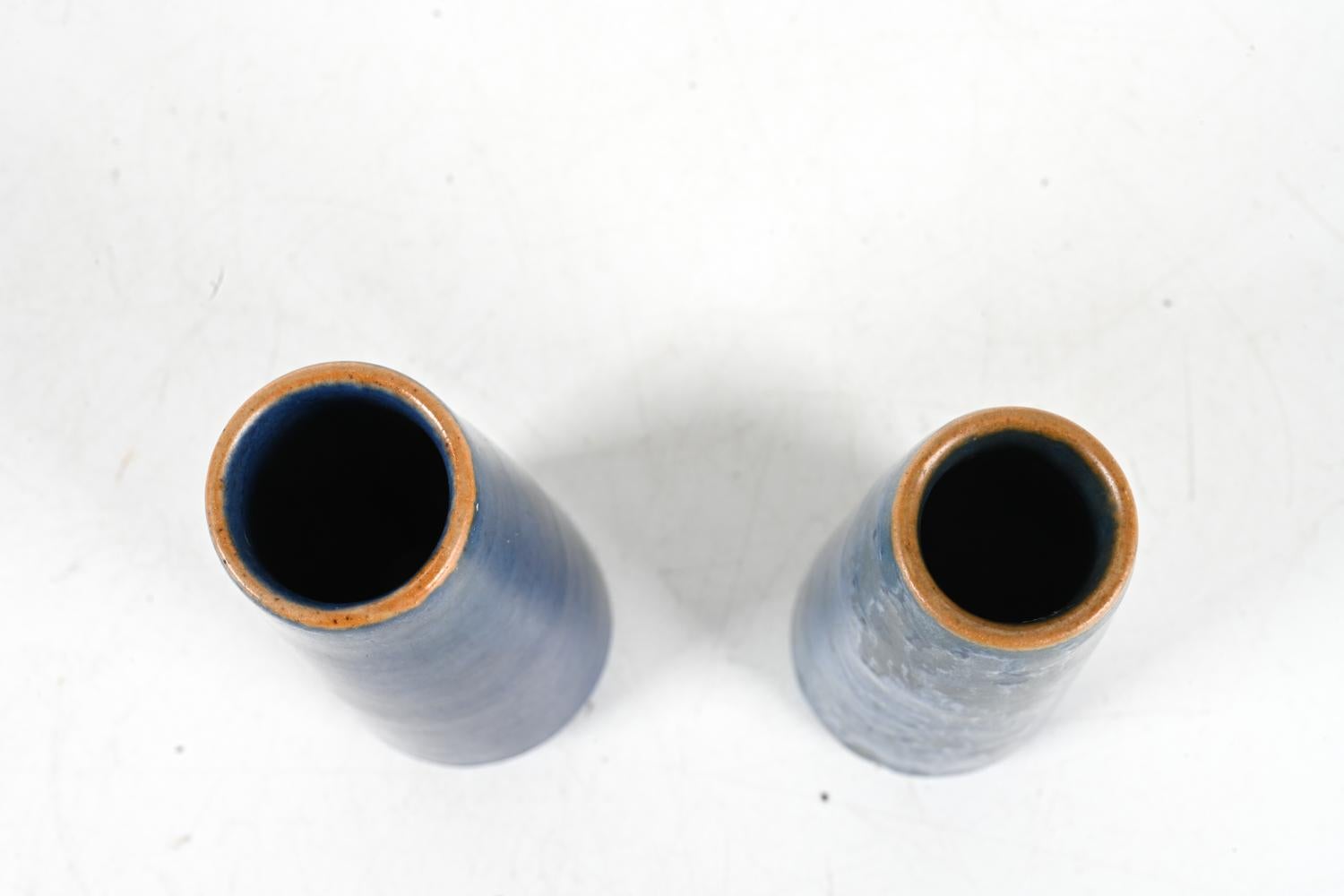 20th Century Two Rare Ejvind Nielsen (1916-1988) Danish Studio Ceramic Vases For Sale