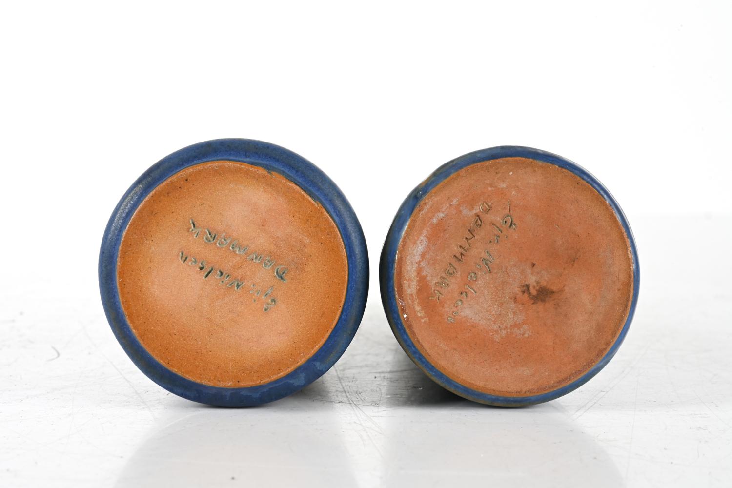 Deux rares vases en céramique du studio danois de Ejvind Nielsen (1916-1988) en vente 2