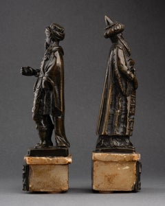 Two rare Figures in Turkish Attire - Venice, early 17th century