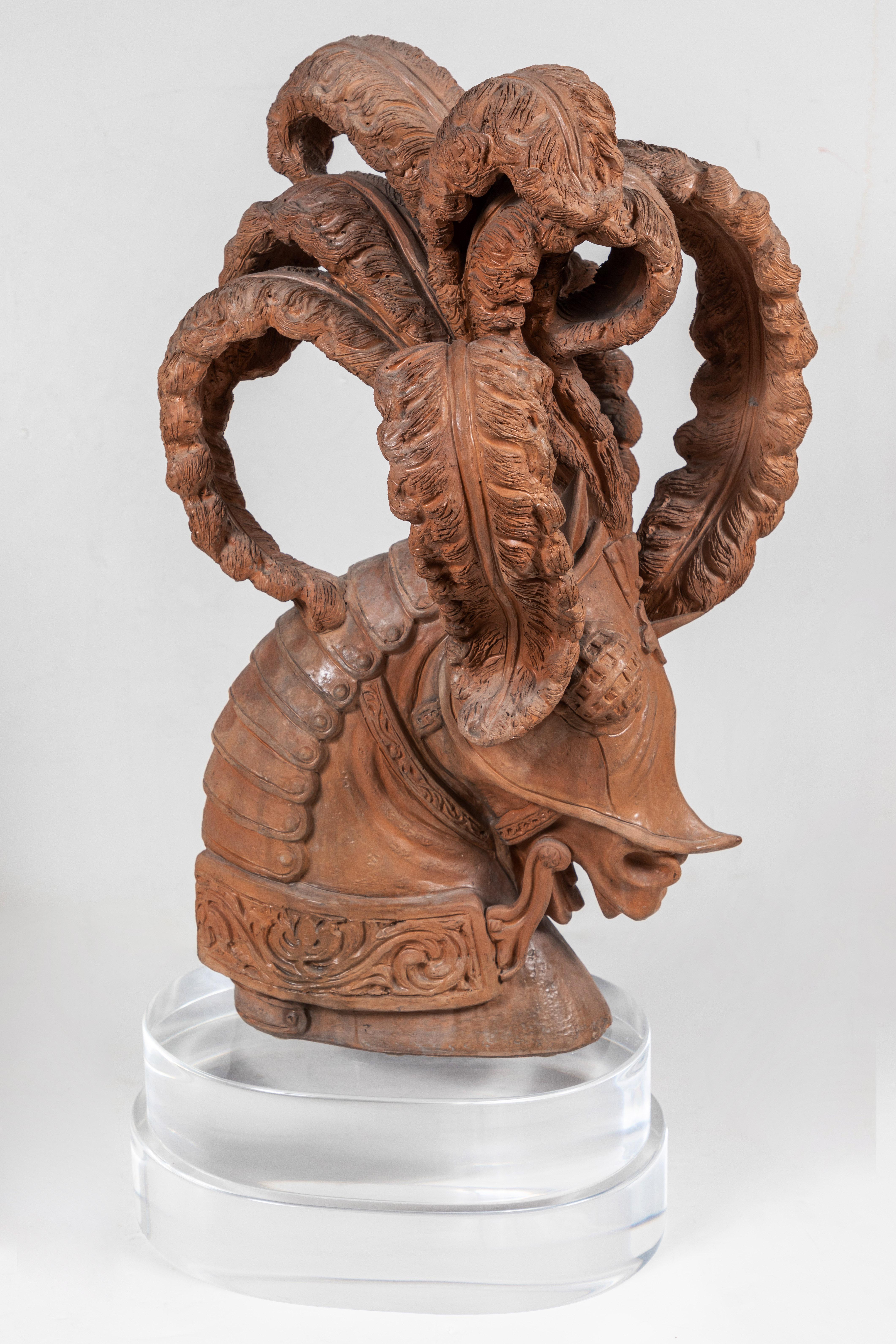 20th Century Two Rare Italian, Terracotta Sculptures For Sale