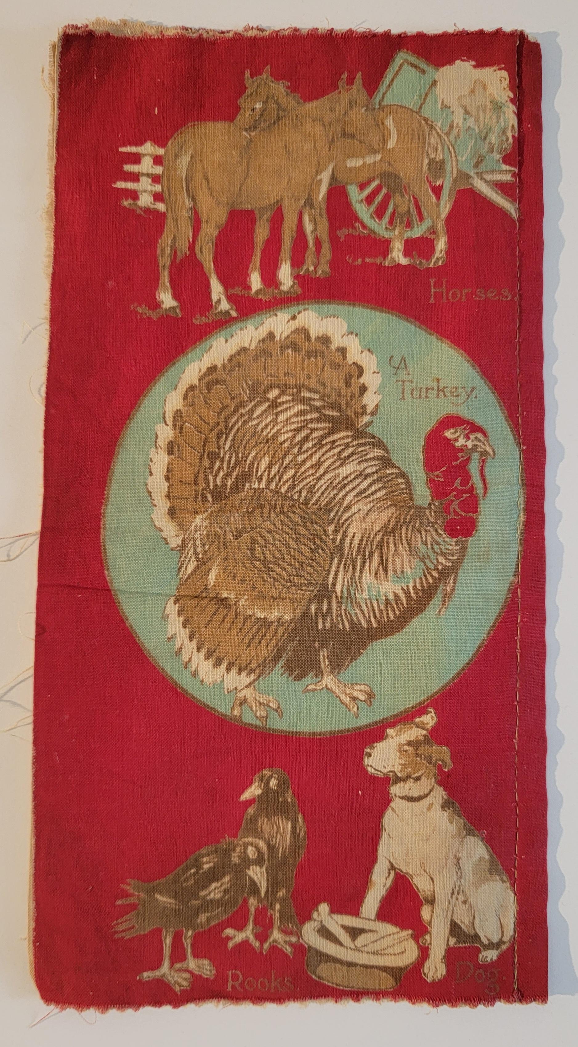 Two Rare Victorian Fabric Litho Children Books  In Distressed Condition For Sale In Los Angeles, CA