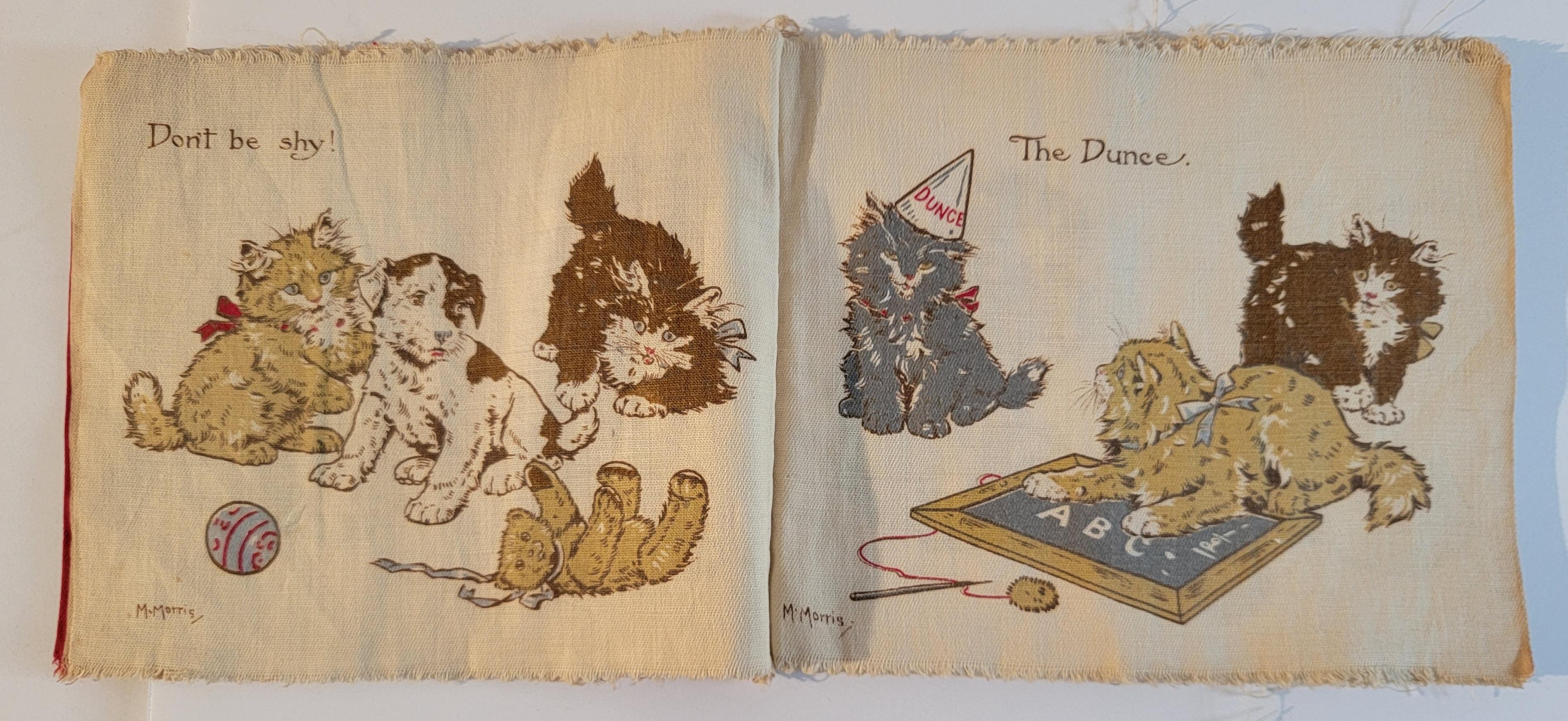 Two Rare Victorian Fabric Litho Children Books  For Sale 2