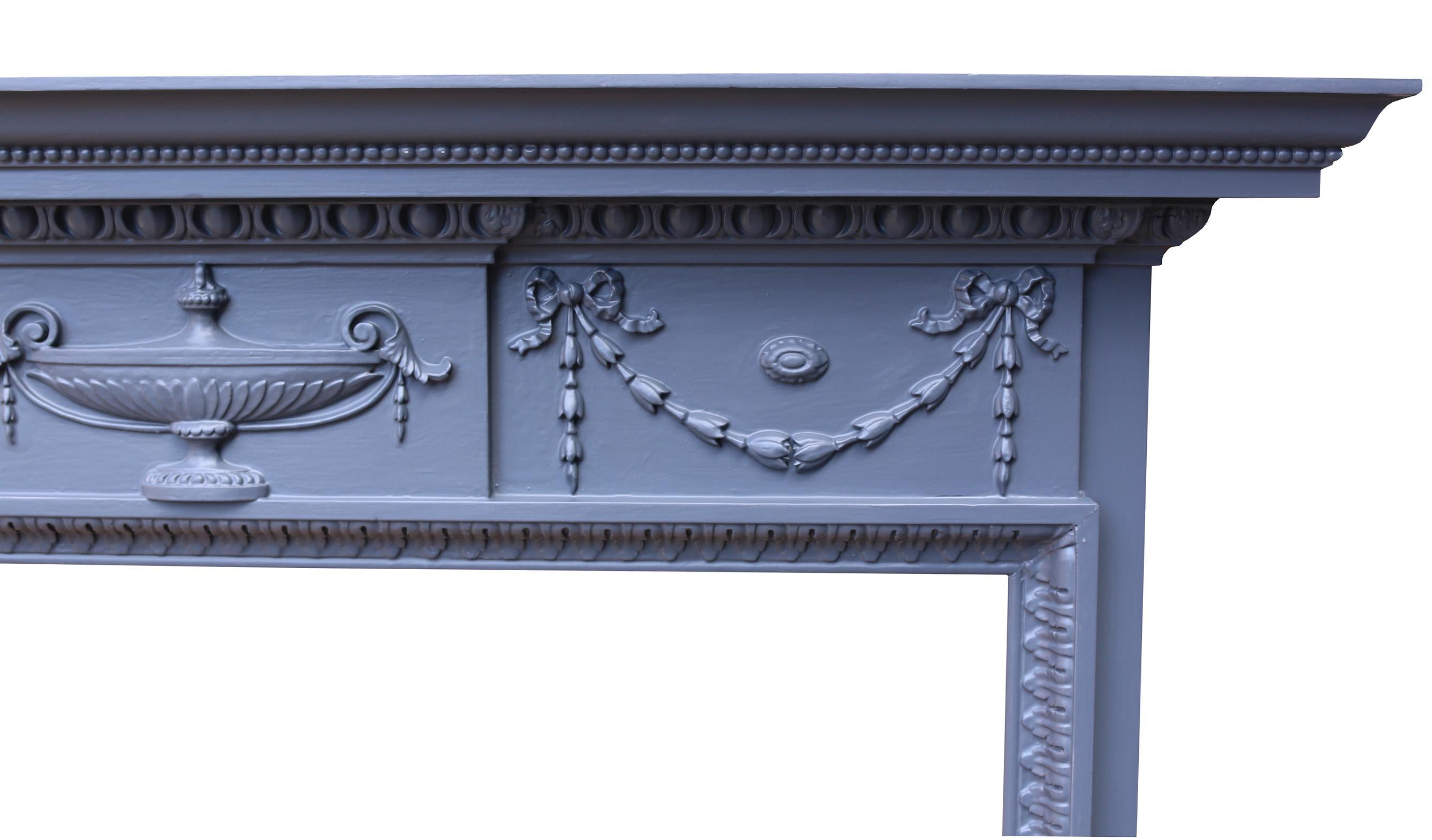 20th Century Two Reclaimed Adam Style Fire Mantels For Sale