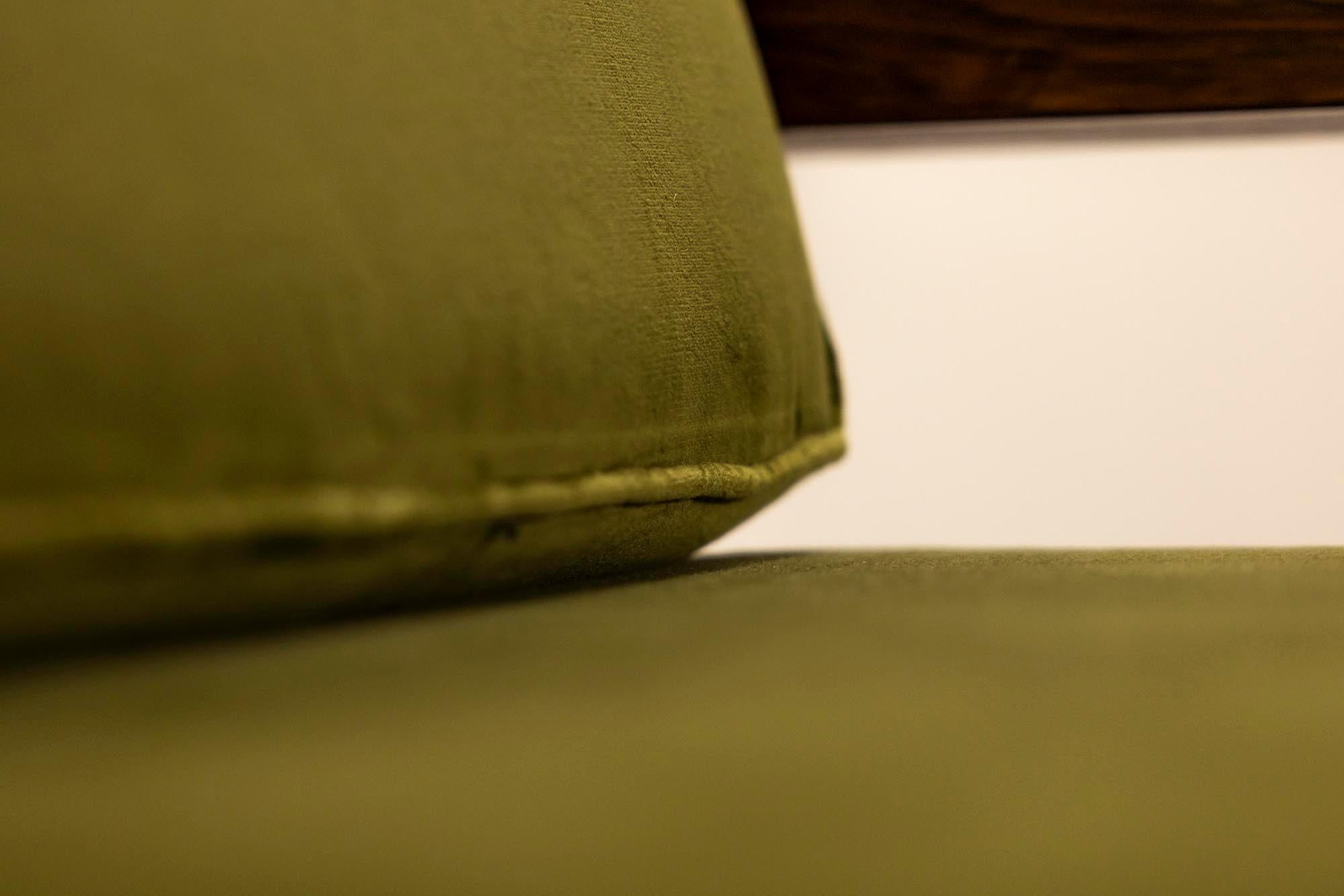 Two Reclining Lounge Chairs in Mahogany and Green Velvet by Bas van Pelt, 1935 10