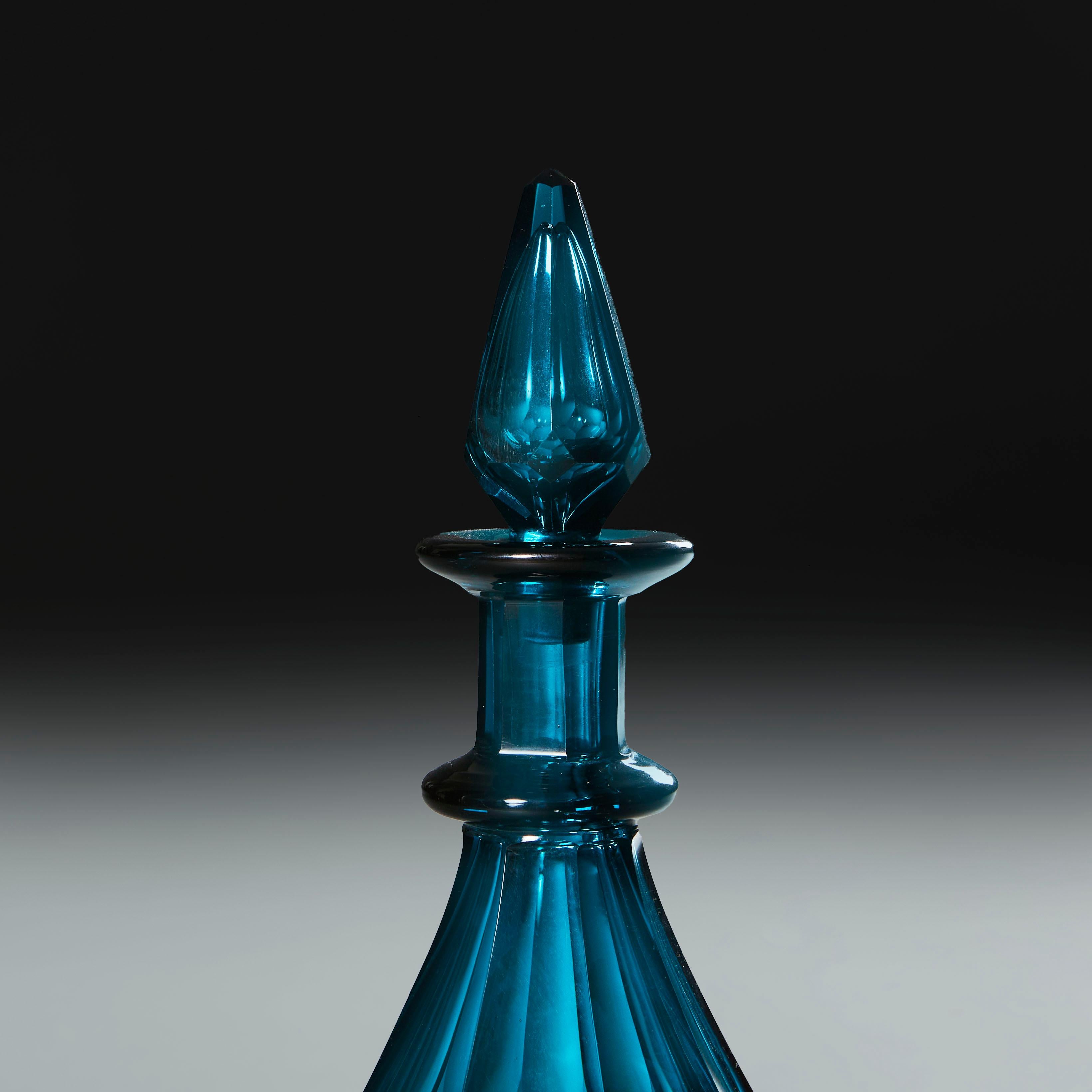 19th Century Two Regency Cut Glass Spirit Decanters 
