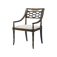 Two Regency Style Armchairs