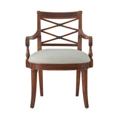 Dos Sillones de Caoba Estilo Regencia
