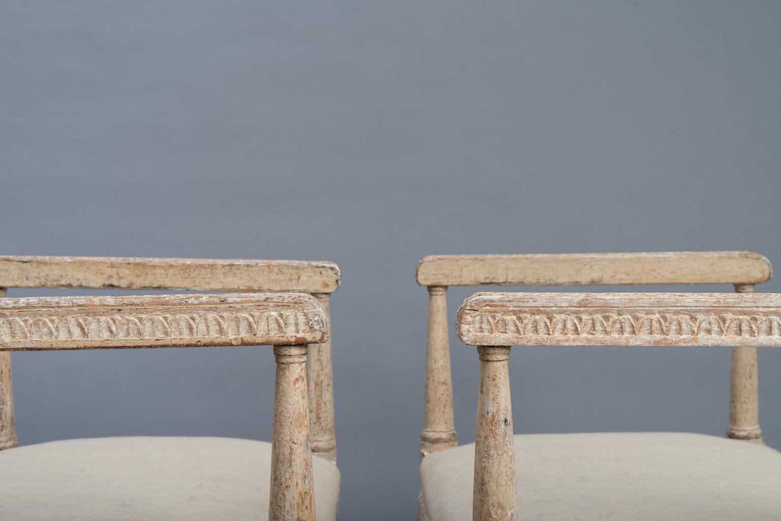 Two Richly Decorated Gustavian Banquettes Manufactured, 1780 3