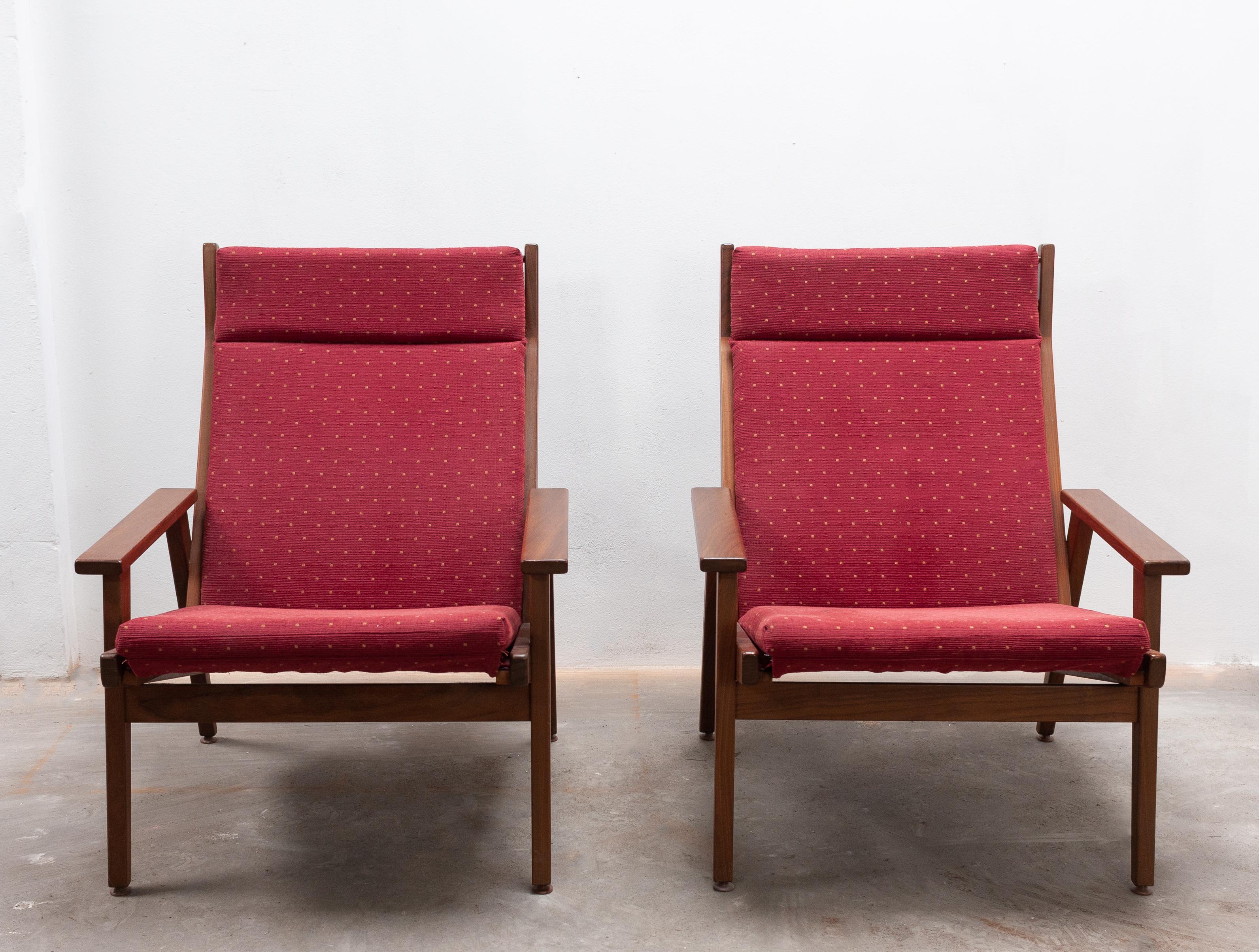 Mid-Century Modern Two Rob Parry Lotus Lounge Chairs, 1950s