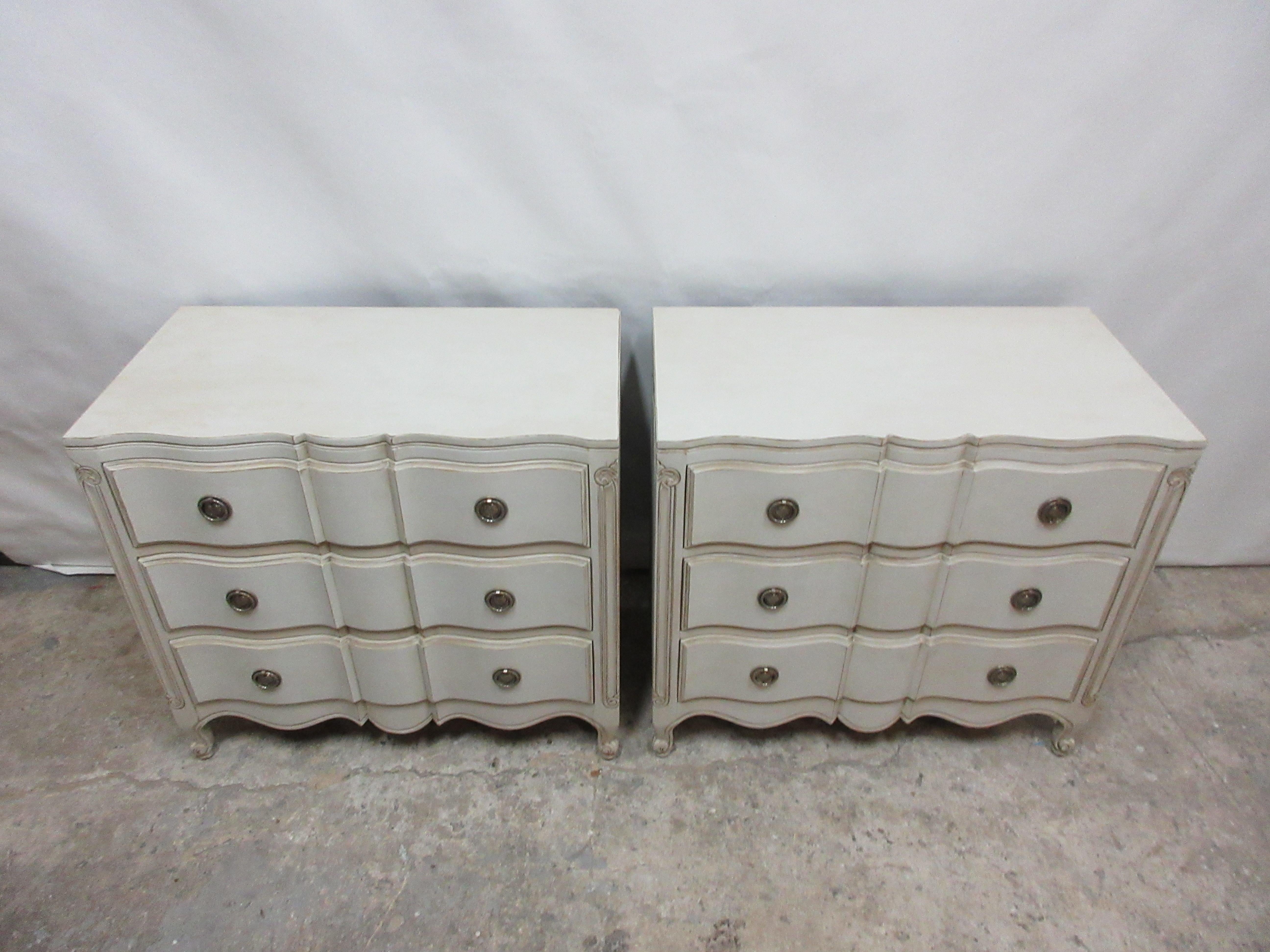 Swedish Two Rococo Style Chest of Drawers