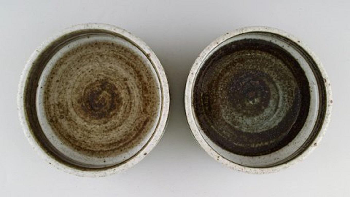 Two Rörstrand / Rørstrand Bowls in Glazed Ceramics, 1960s In Good Condition In Copenhagen, DK