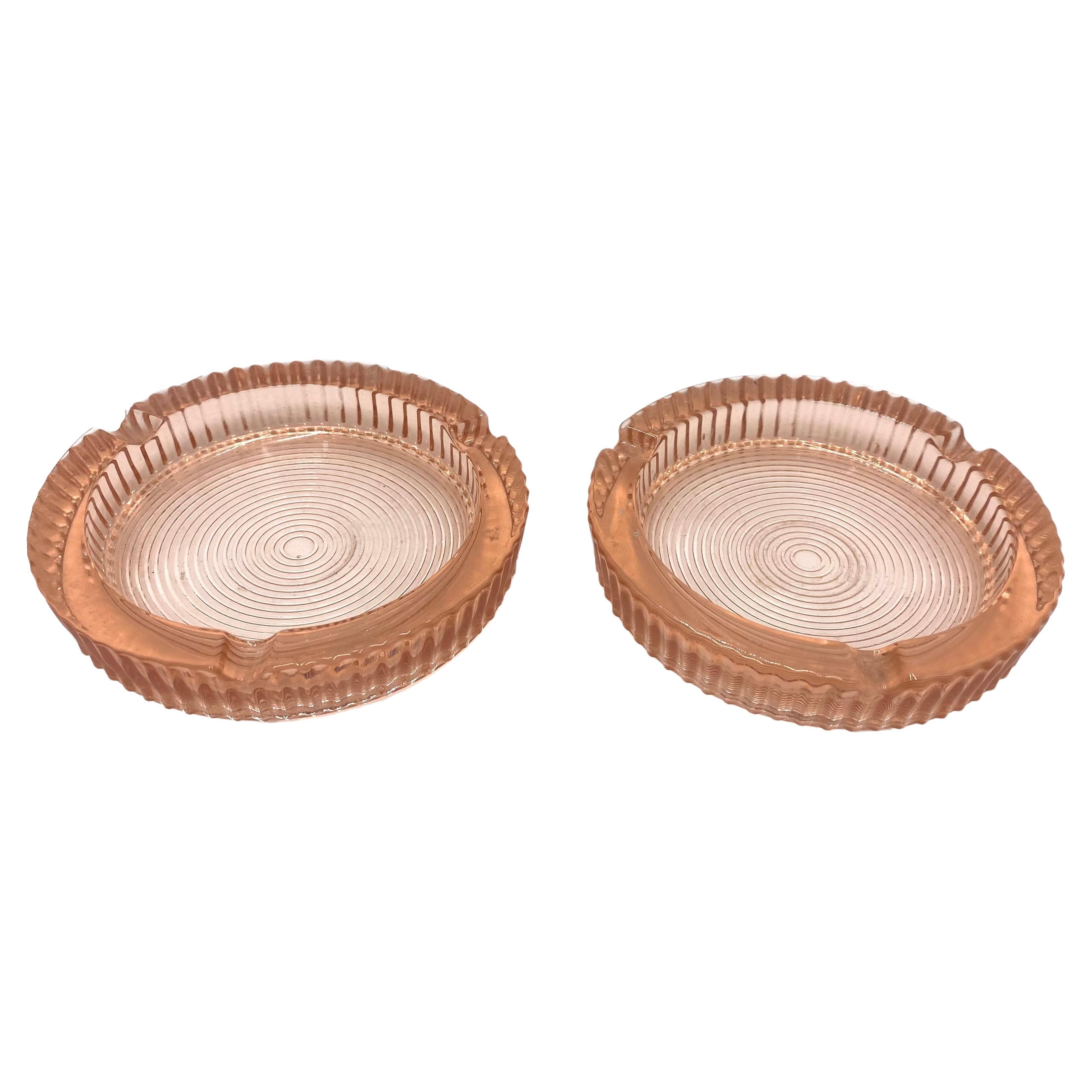 Two Rosaline Ashtrays, Poland, 1930s For Sale