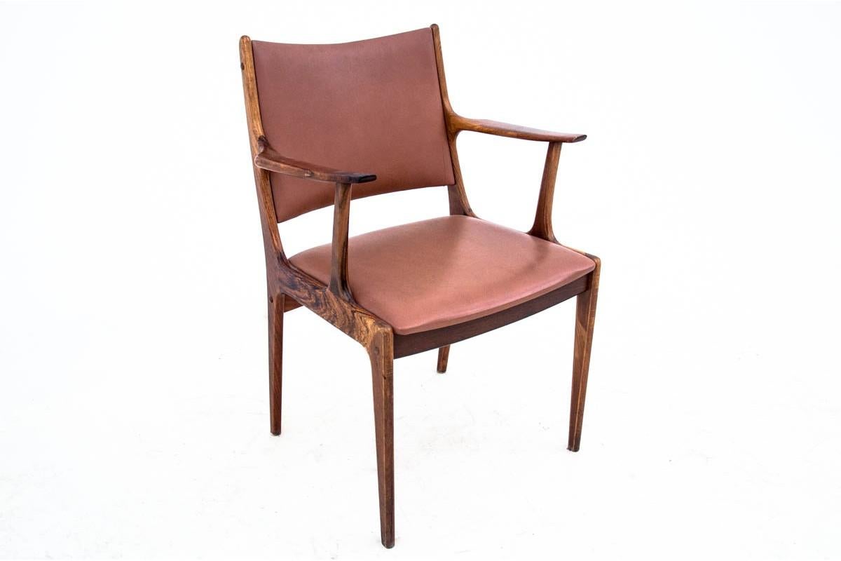 Two Rosewood Armchairs, Denmark, 1960s In Good Condition For Sale In Chorzów, PL