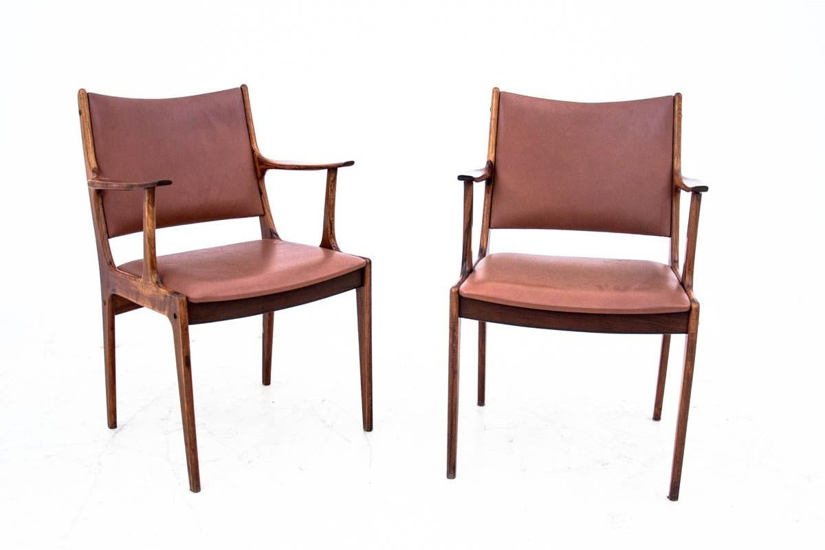 Two Rosewood Armchairs, Denmark, 1960s For Sale 2