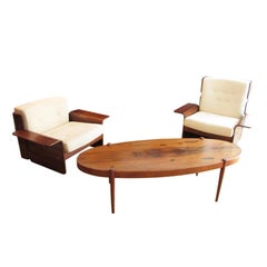 Mid-Century Modern Set of Two Rosewood Danish Easy Chairs by Silkeborg, 1960