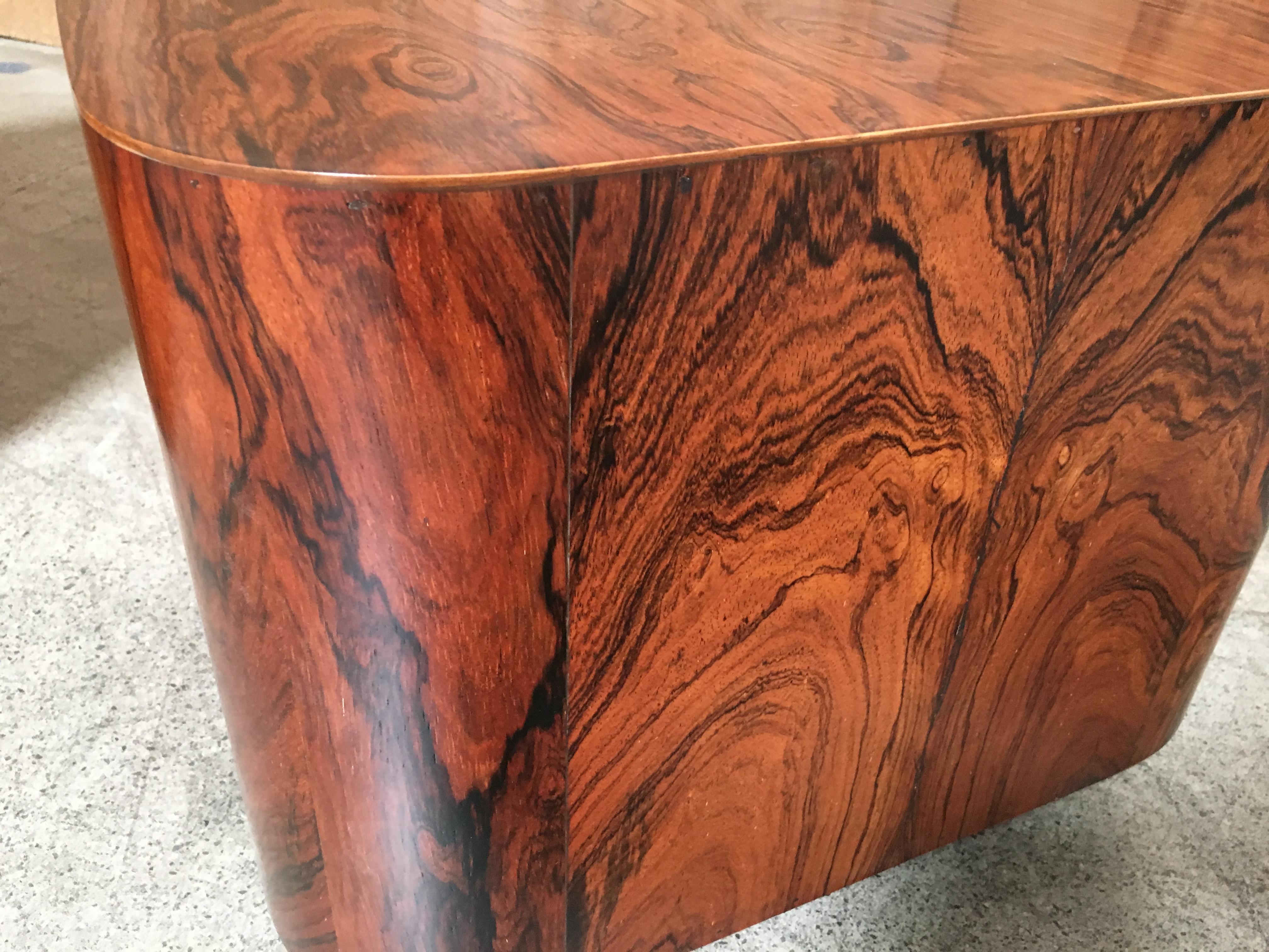 Two Rosewood Platform End Tables 1