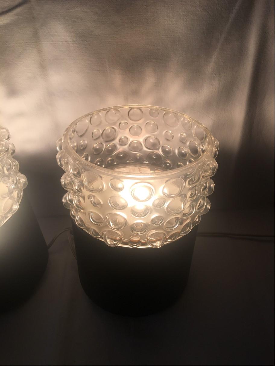 Two Round Bubble Glass Flushmount Lamp by Staff, 1960s, Germany For Sale 5
