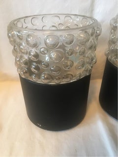 Two Round Bubble Glass Flushmount Lamp by Staff, 1960s, Germany