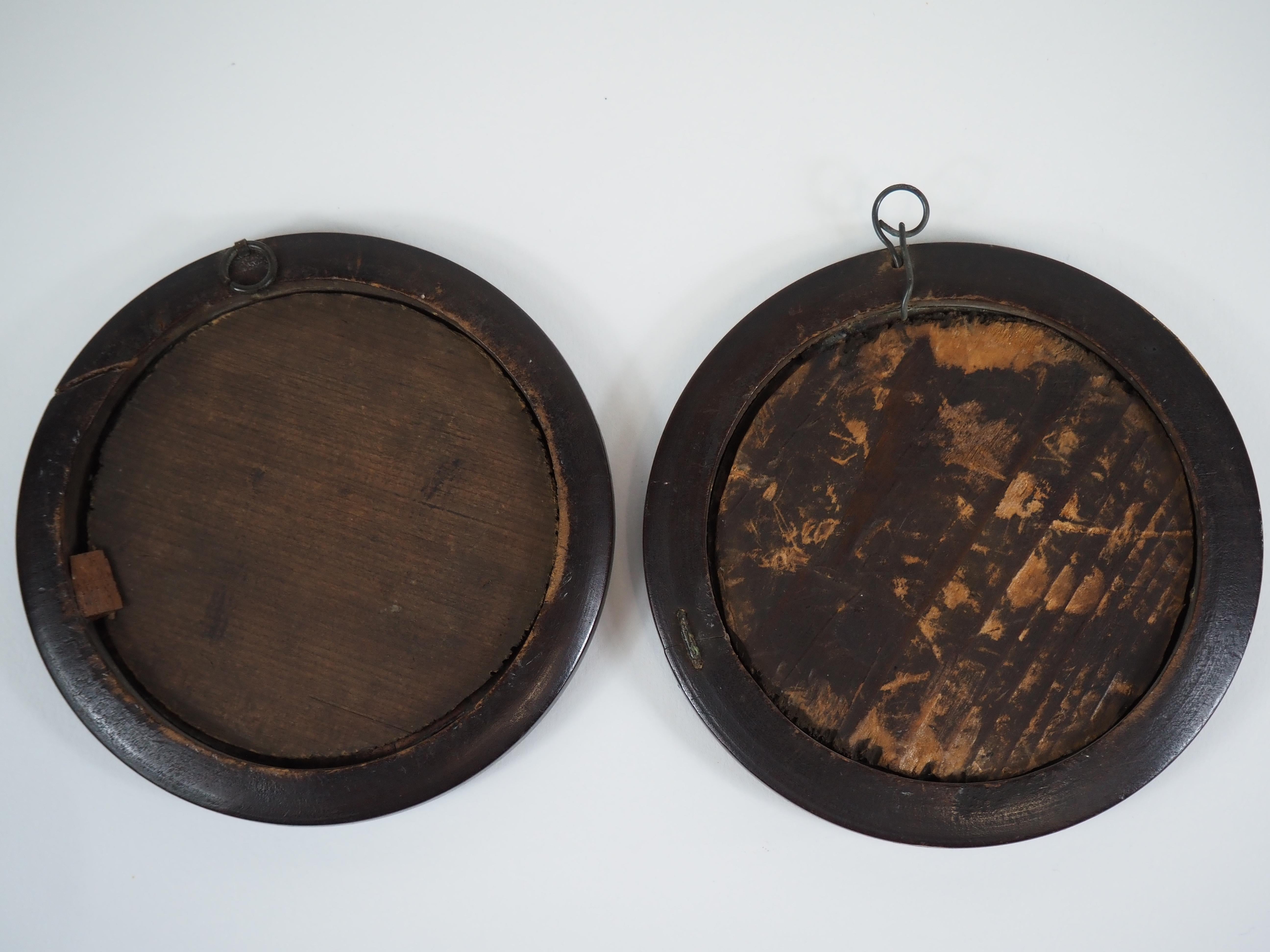 Deux plaques rondes en émail Nero et Caligula, à la manière de Jacques Ier Laudin en vente 7