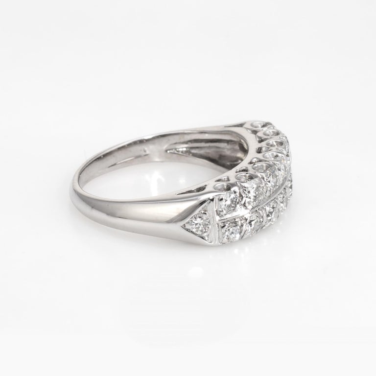 Two-Row Diamond Anniversary Band Ring Vintage 14 Karat ... (768 x 768 Pixel)