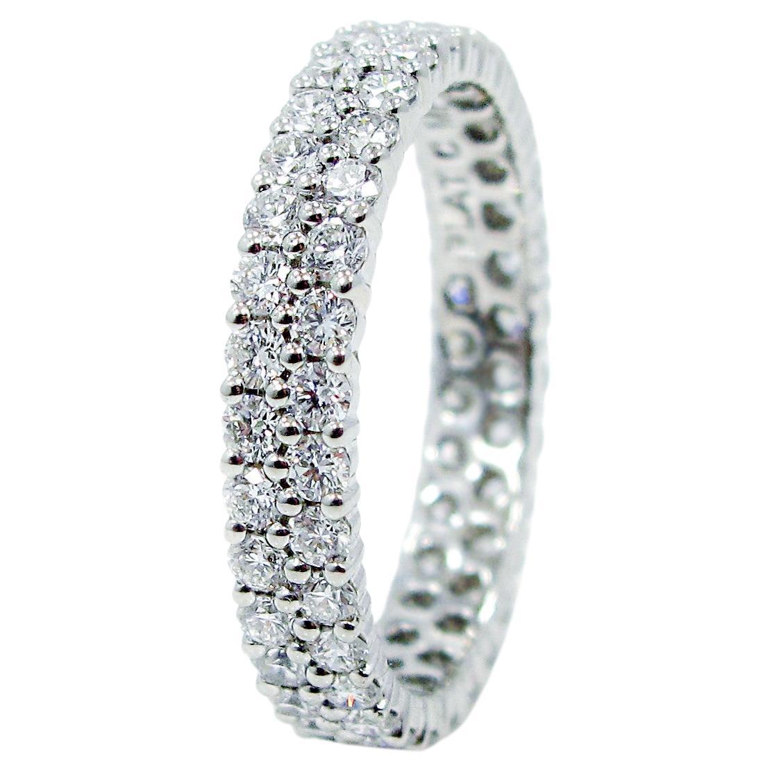 Two Row Diamond Pave Band For Sale