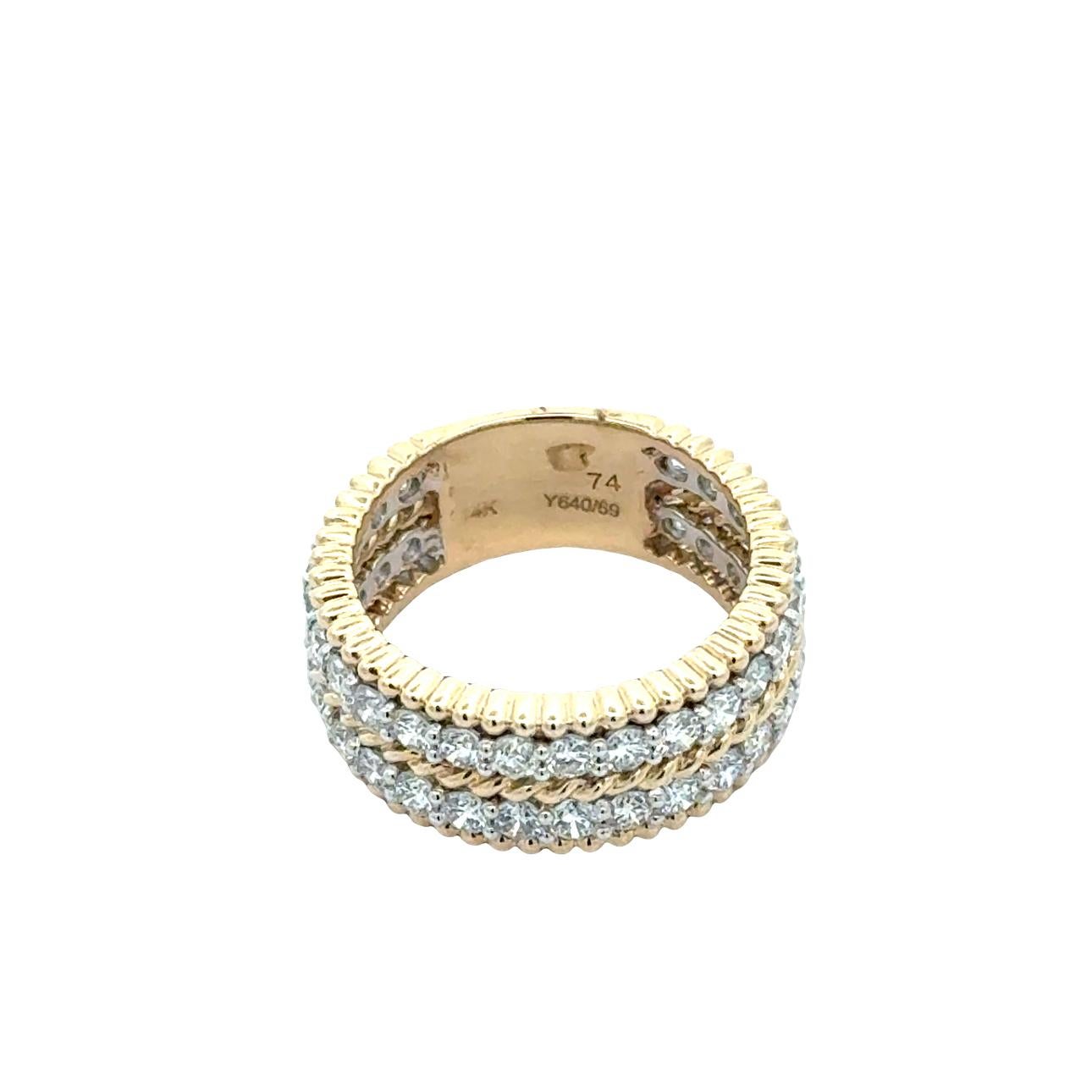 The Row Estate in oro e diamanti 14K  Anello In condizioni buone in vendita a Derby, NY
