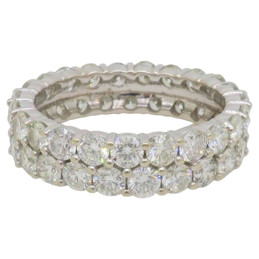 Zwei Row Eternity Band mit 4,45CTW Diamanten