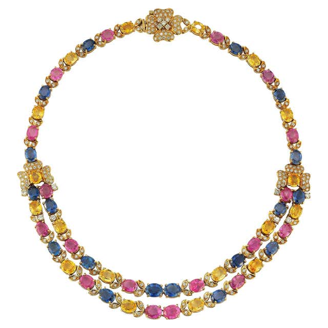 Marchak Sapphires Necklace For Sale at 1stDibs | marchak jewelry