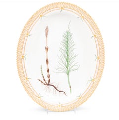 Two Royal Copenhagen Flora Danica Porcelain Serving Platters 20th Century.