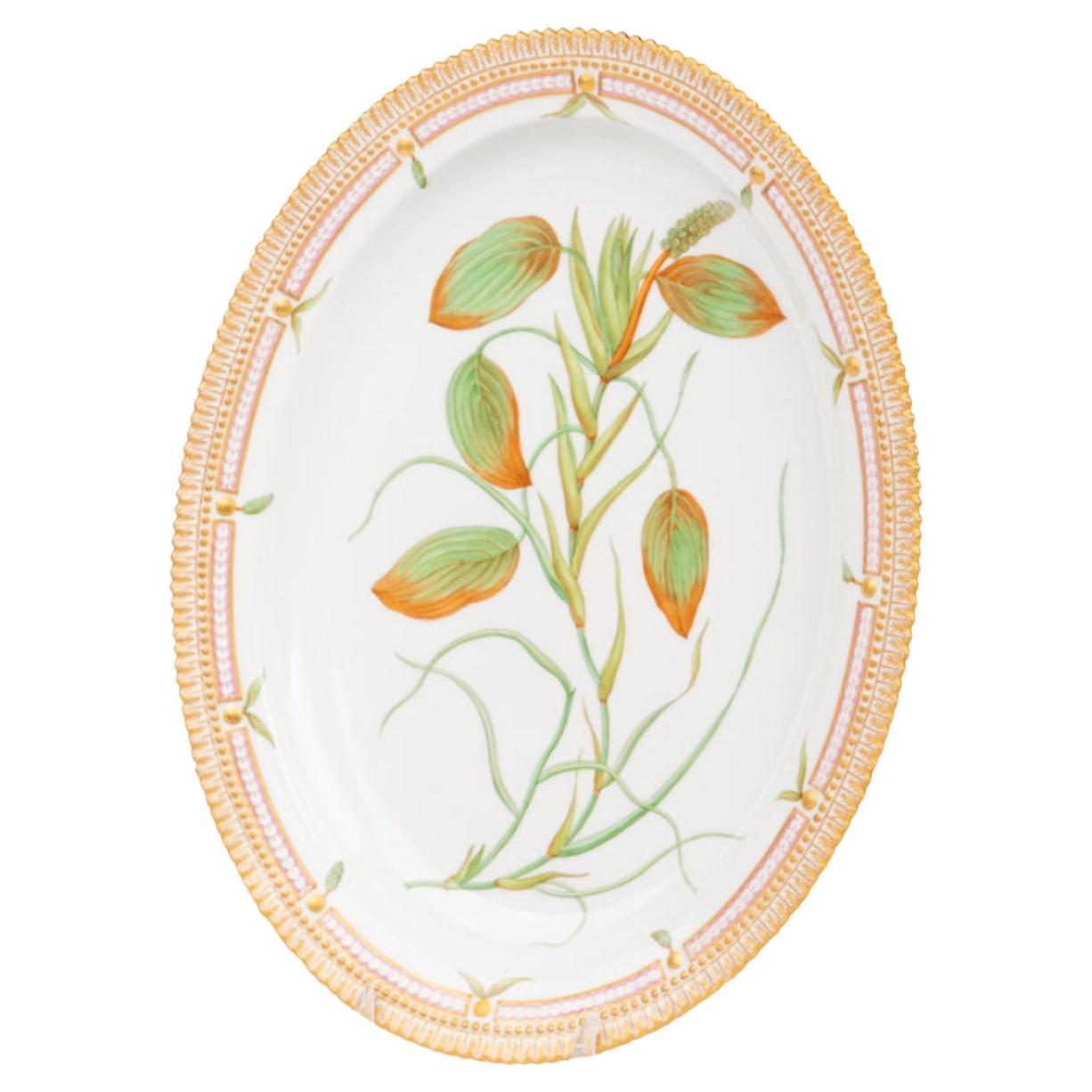 Two Royal Copenhagen Flora Danica Porcelain Serving Platters 20th Century. For Sale