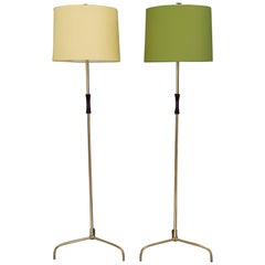 Two Rupert Nikoll Floor Lamps, circa 1950s