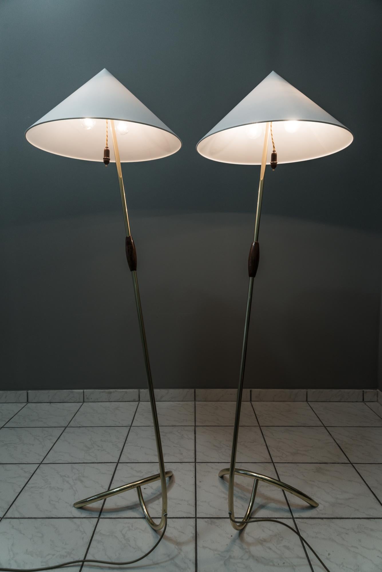 Two Rupert Nikoll Floor Lamps, circa 1950s For Sale 3