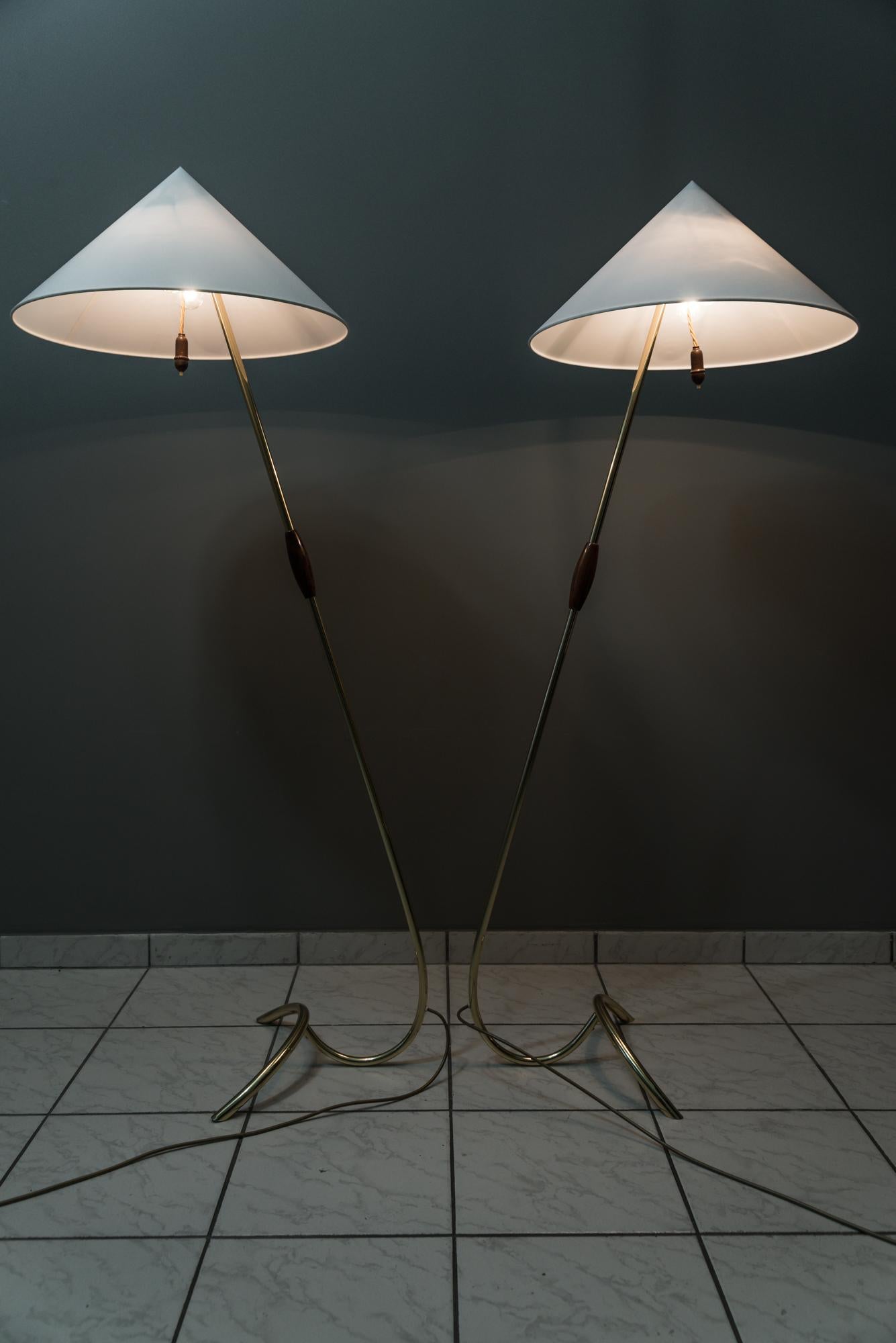 Two Rupert Nikoll Floor Lamps, circa 1950s For Sale 4