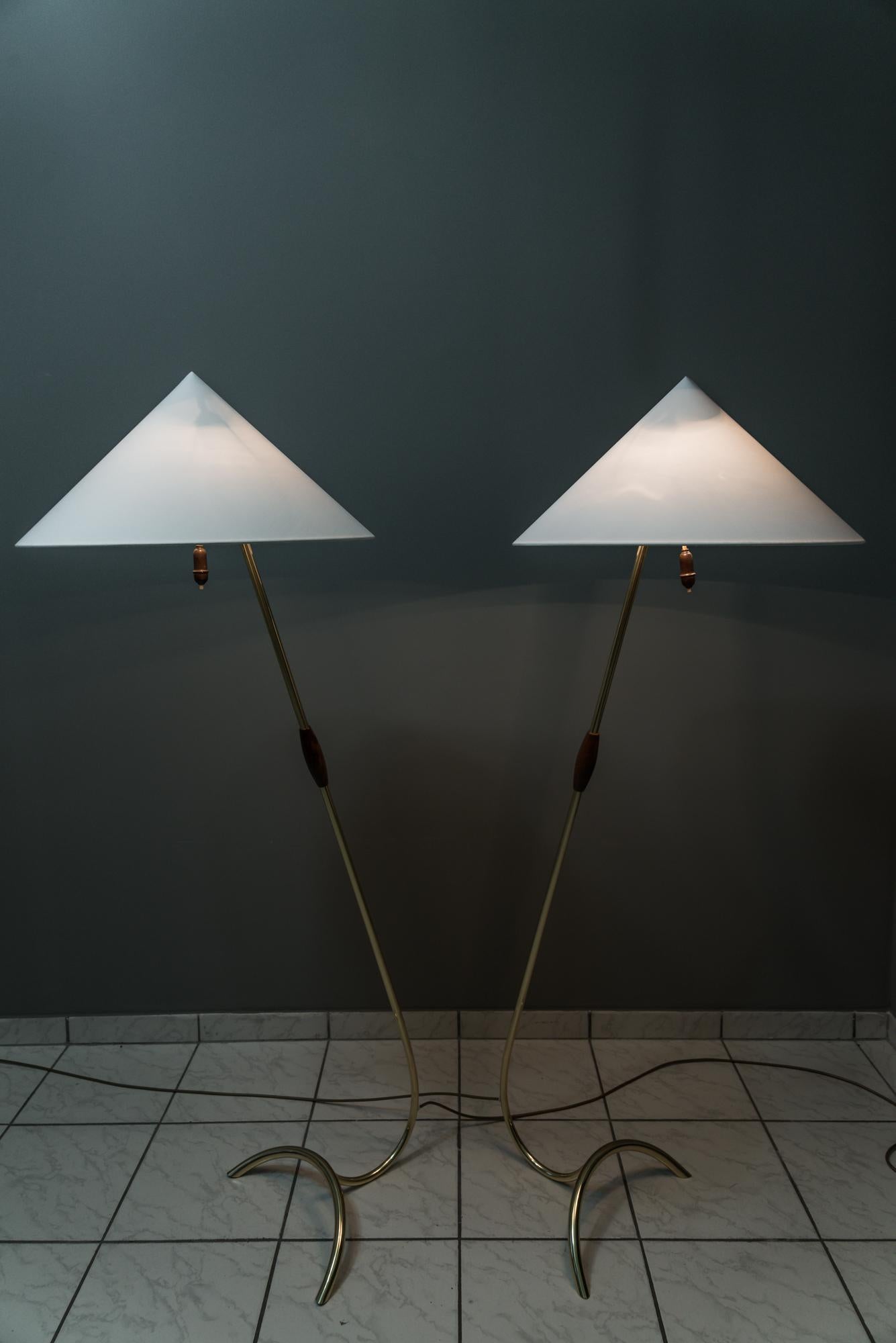 Two Rupert Nikoll Floor Lamps, circa 1950s For Sale 5