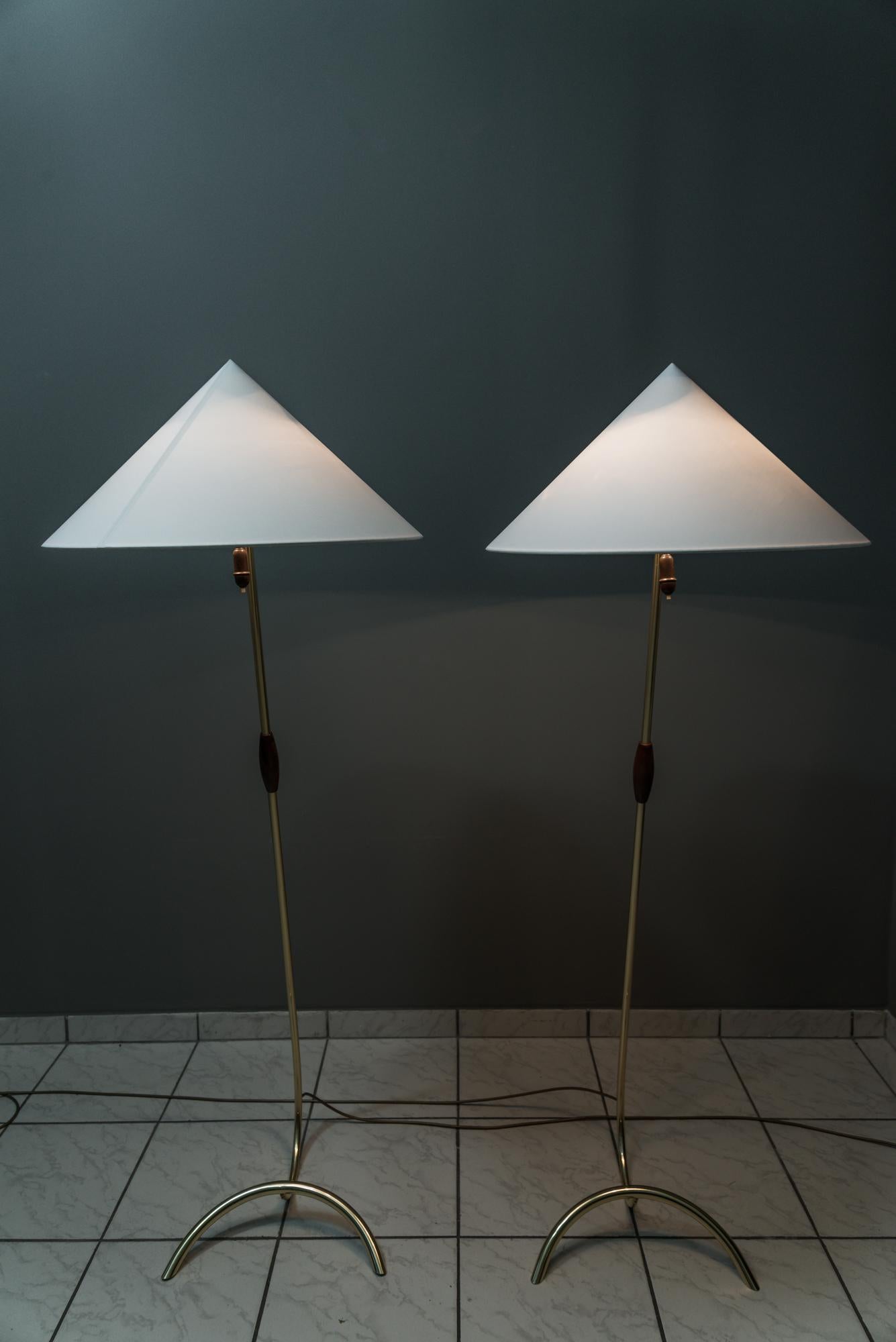 Two Rupert Nikoll Floor Lamps, circa 1950s For Sale 6
