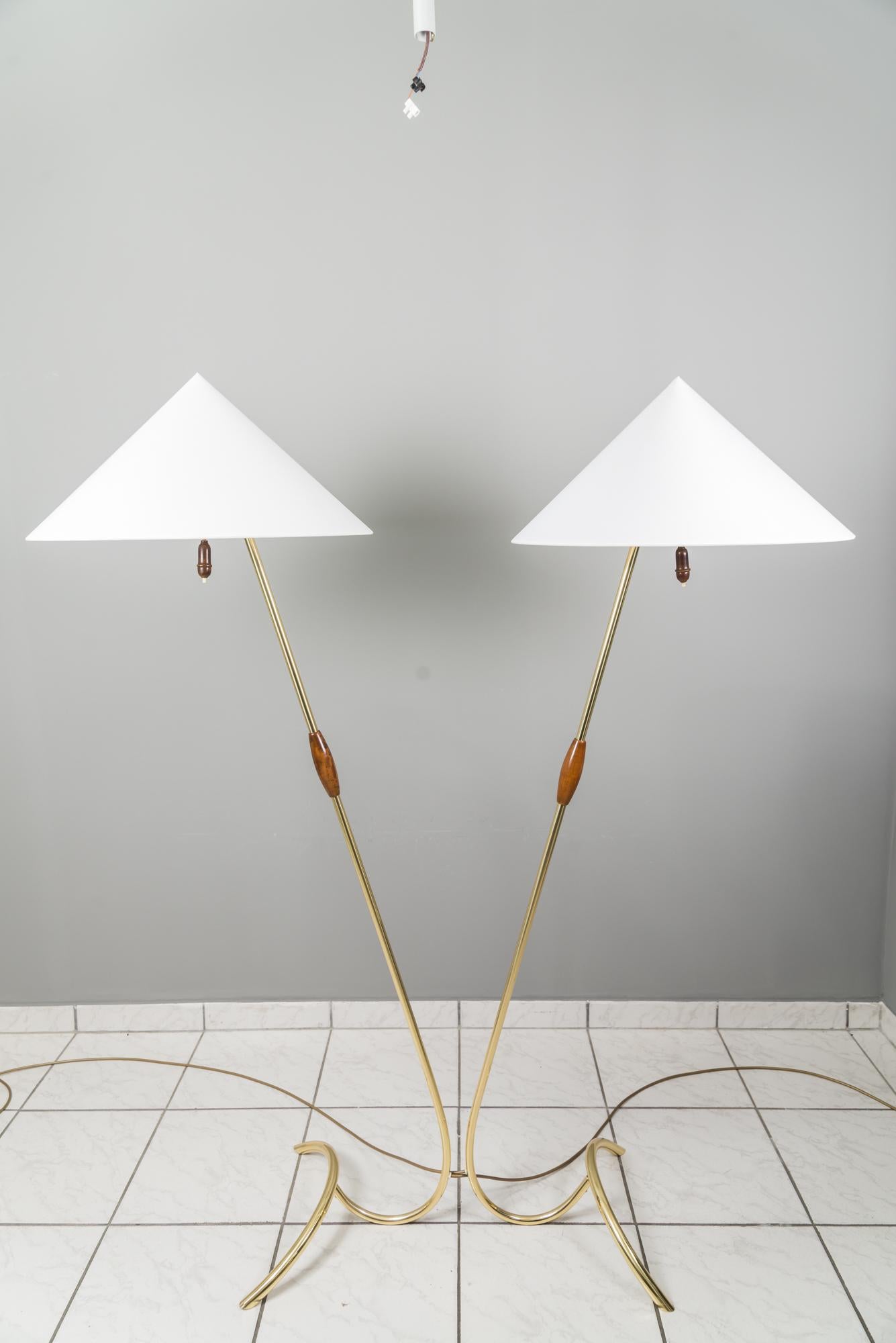 Two Rupert Nikoll Floor Lamps, circa 1950s For Sale 8