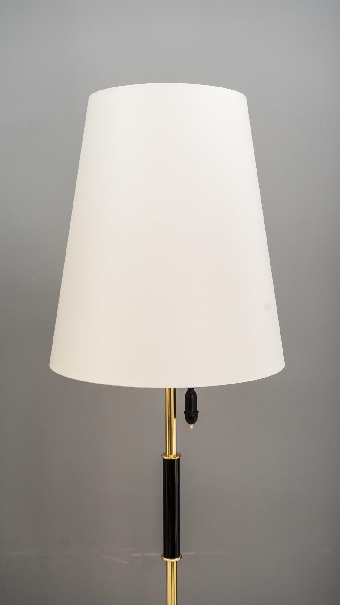 Two Rupert Nikoll Floor Lamps, Vienna, circa 1960s In Good Condition In Wien, AT