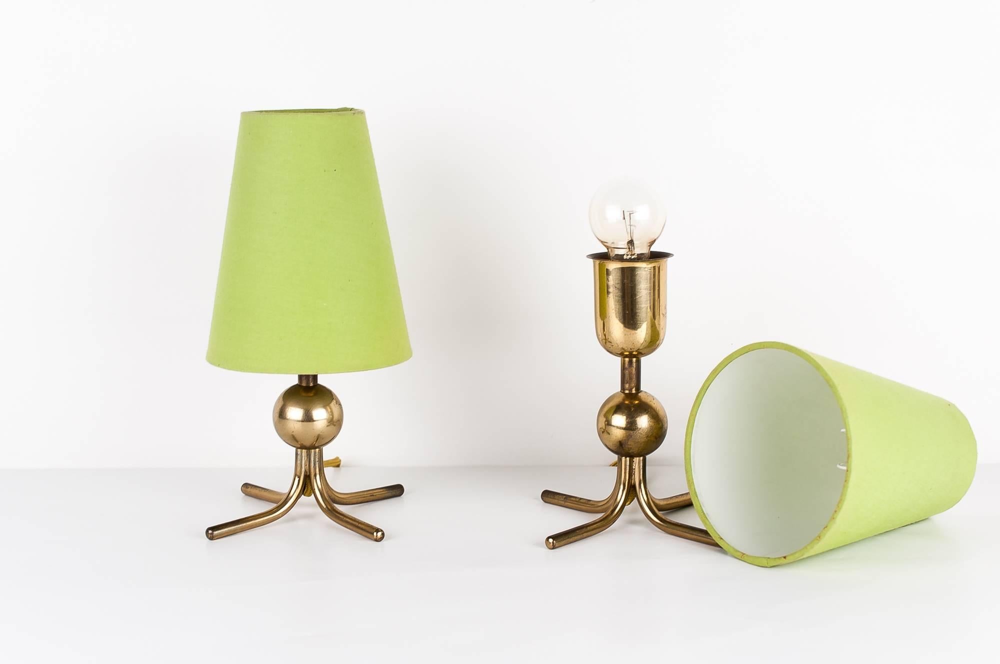 Mid-Century Modern Two Rupert Nikoll Table Lamps, circa 1950s