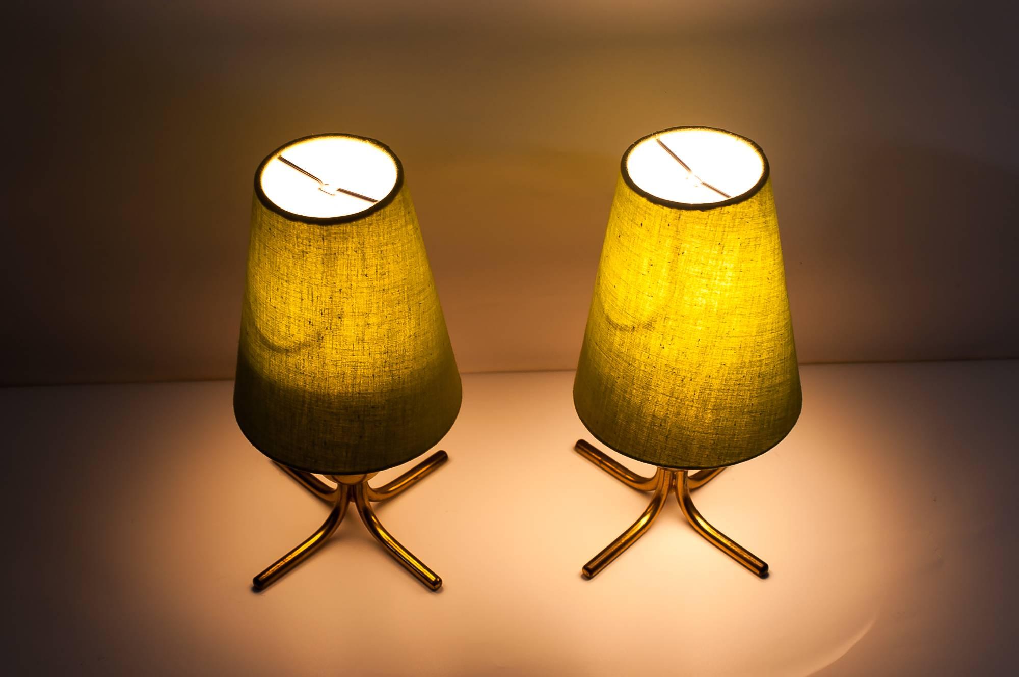 Two Rupert Nikoll Table Lamps, circa 1950s In Excellent Condition In Wien, AT