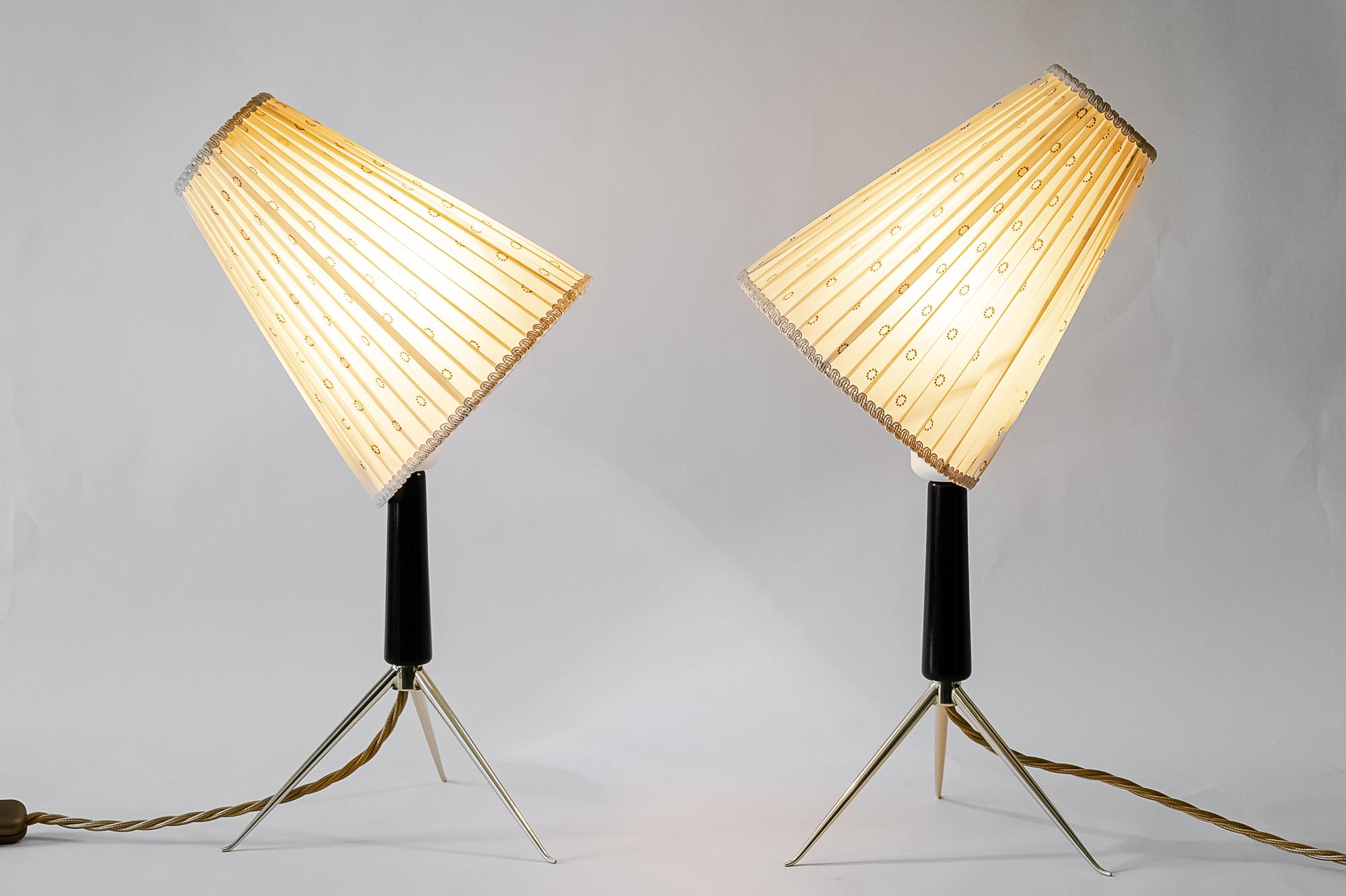 Two Rupert Nikoll Table Lamps, Vienna, circa 1950s 7